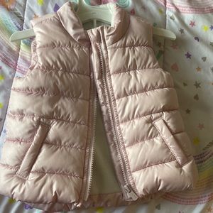 Light pink puffer vest